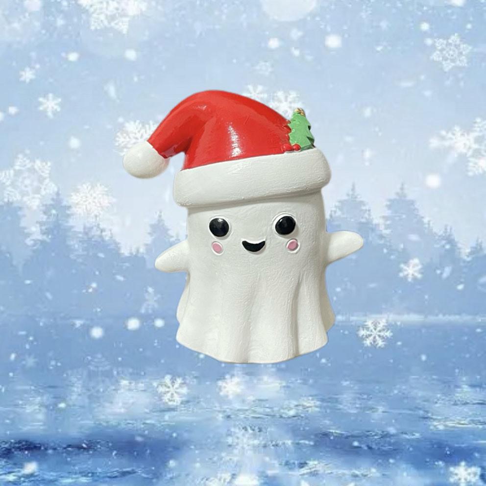 Mini Weihnachts-Hut Geist Harz Handwerk Dekoration Perfekt für Halloween und Weihnachtsgeschenke