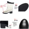 Medium Boots Women's Winter Velvet Thickened Wool Boots Medium Heel Full Cowhide Women's Cotton Boots Fur Integrated Snow Boots Large Size