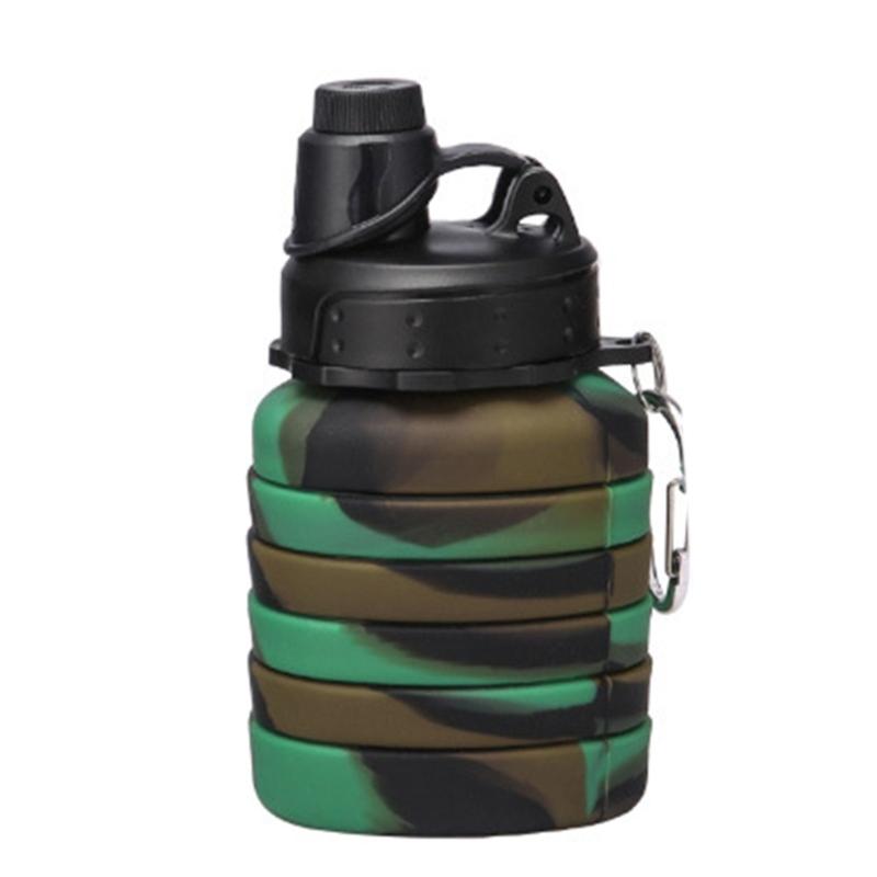 Silicone Telescopic Water Bottles Light weights Folding Water Bottles Reusable Travel Drink Cups Folding Sport Bottles