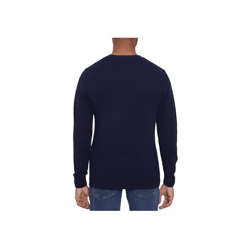Levis FW23 Solid Color Crew Neck Pullover Long Sleeve Sweatshirt Men Sweatshirt Blue A4320-0001