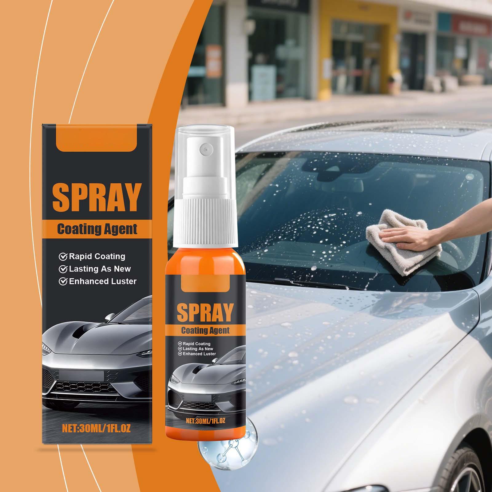

Car Coating Spray - Cleaning Stain Removal and Gloss Enhancement Spray for Car Exterior Coatings 30ml One Size
