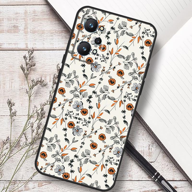 Flower Plant Art For Realme 12 13 10 11 14 Pro Plus GT 6T 6 5 GT7 Pro C61 C55 C53 C51 C21Y C25S C75 C67 Case