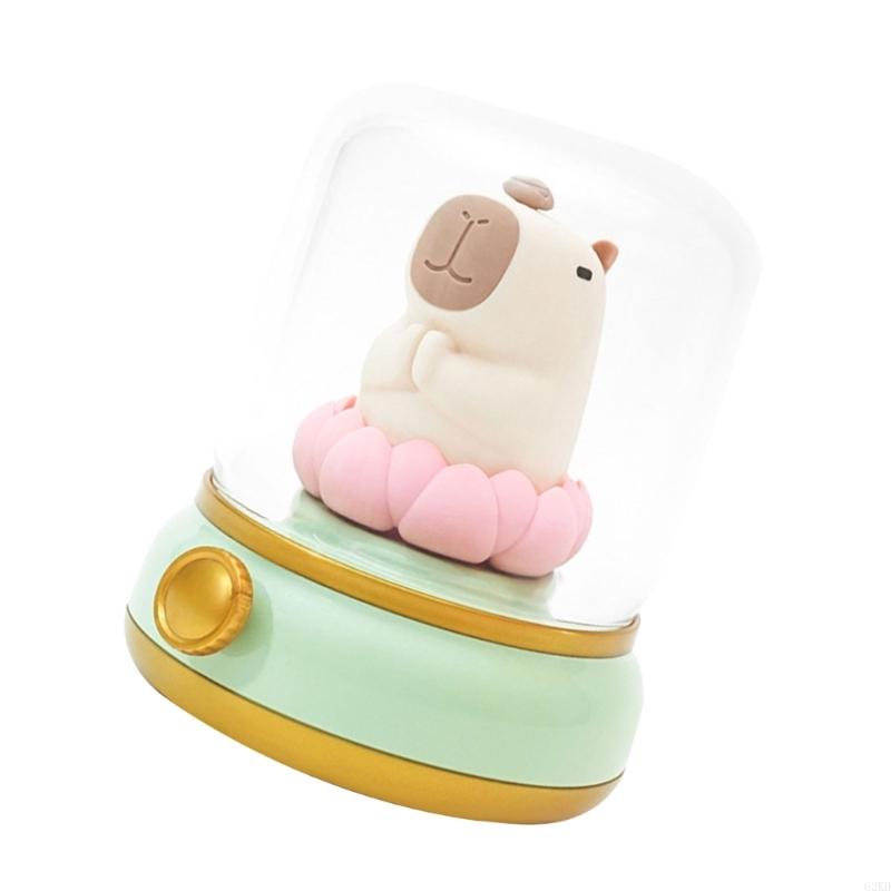 62KD Cartoon Capybara Kerosene Night Light Rechargeable Silicones Night Light Shower Lamp Room Decoration for Kids and Adults