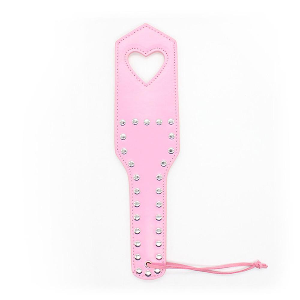 42cm PU Rivets Fetish Bondage Sexy Whip Flogger Bdsm Sex Toys For Couples Spanking Paddle Sexy Policy Knout Adult Cosplay Games