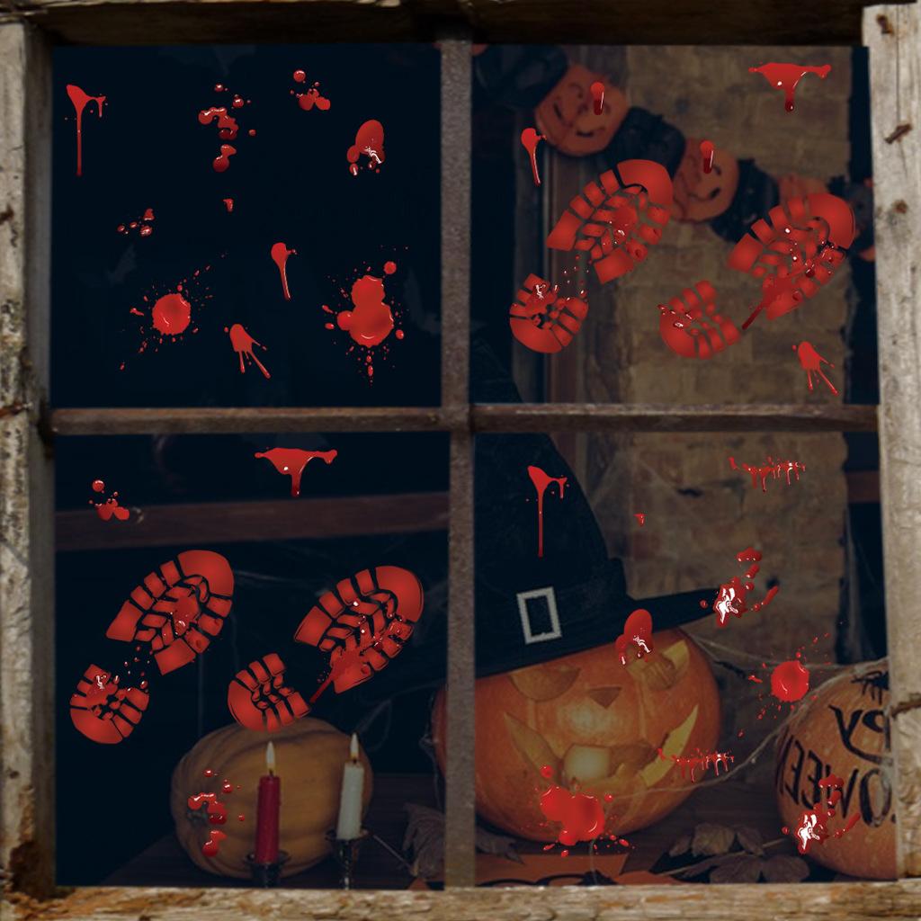 Окно Ванная комната Тень Стекло Наклейка на стену Хэллоуин Декор Хэллоуин наклейки ужас — фото 4