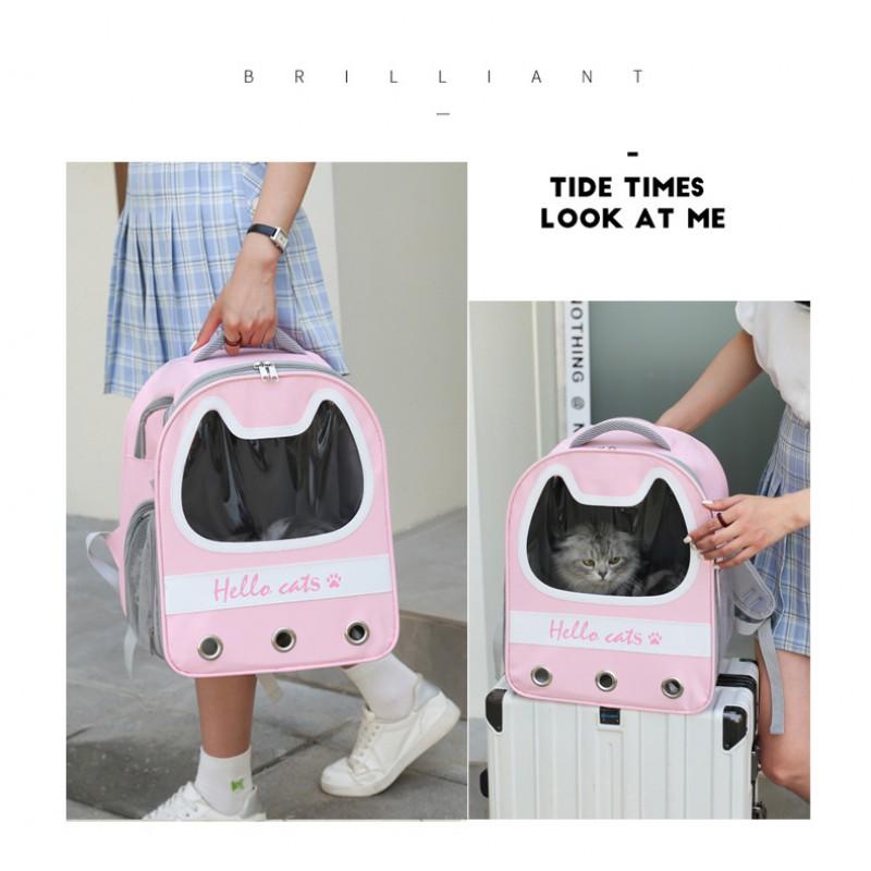 Portable Pet Carrier Backpack Cats Small Dogs - Oxford Fabric Soft Medium Hardness 25L Capacity 3-5kg Weight Range
