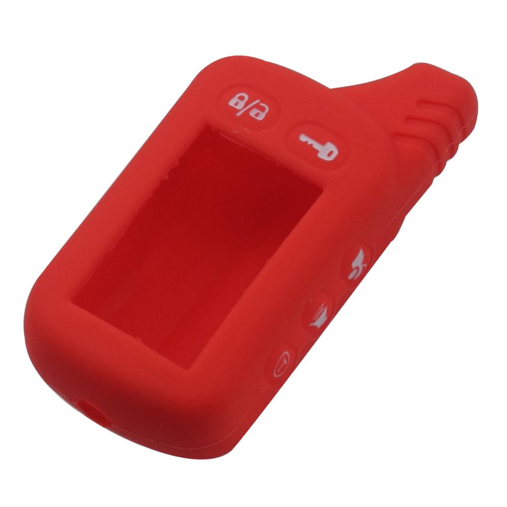 jingyuqin For Tomahawk TZ9030 TZ9010 SL-950 S-700 Silicone Case KeyChain For Russian 2-way Alarm System Alarm Key Fob Cover