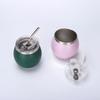 with Straw and Lid Portable Egg Cup Double Wall Tumbler Cup Argentine Yerba Mate Cup  Office