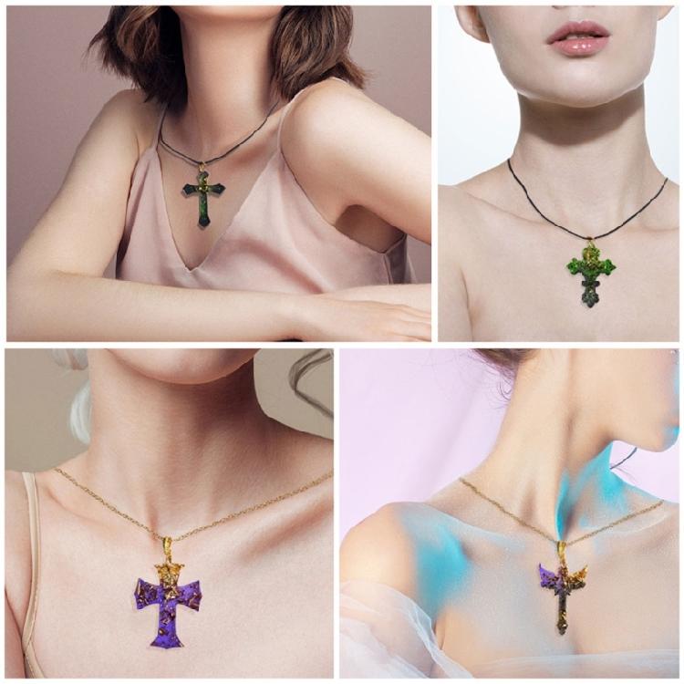 Various Styles Cross Earring Combination Keychain Silicone Mold Epoxy DIY Craft