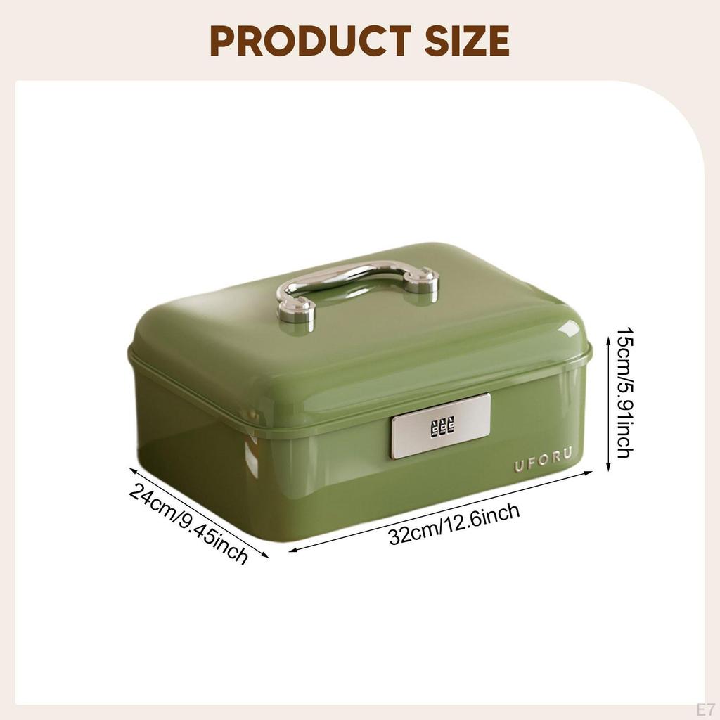 Lockable Storage Box Container Bin Multipurpose with Lock for Home Bedroom Office