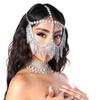 European and American Personalized Claw Chain Rhinestone Dinner Makeup Party Props Cross-Border Exaggerated High-End Accessories