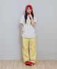 KIJIKO Ke613. Move Pigment Wide Pants Yellow