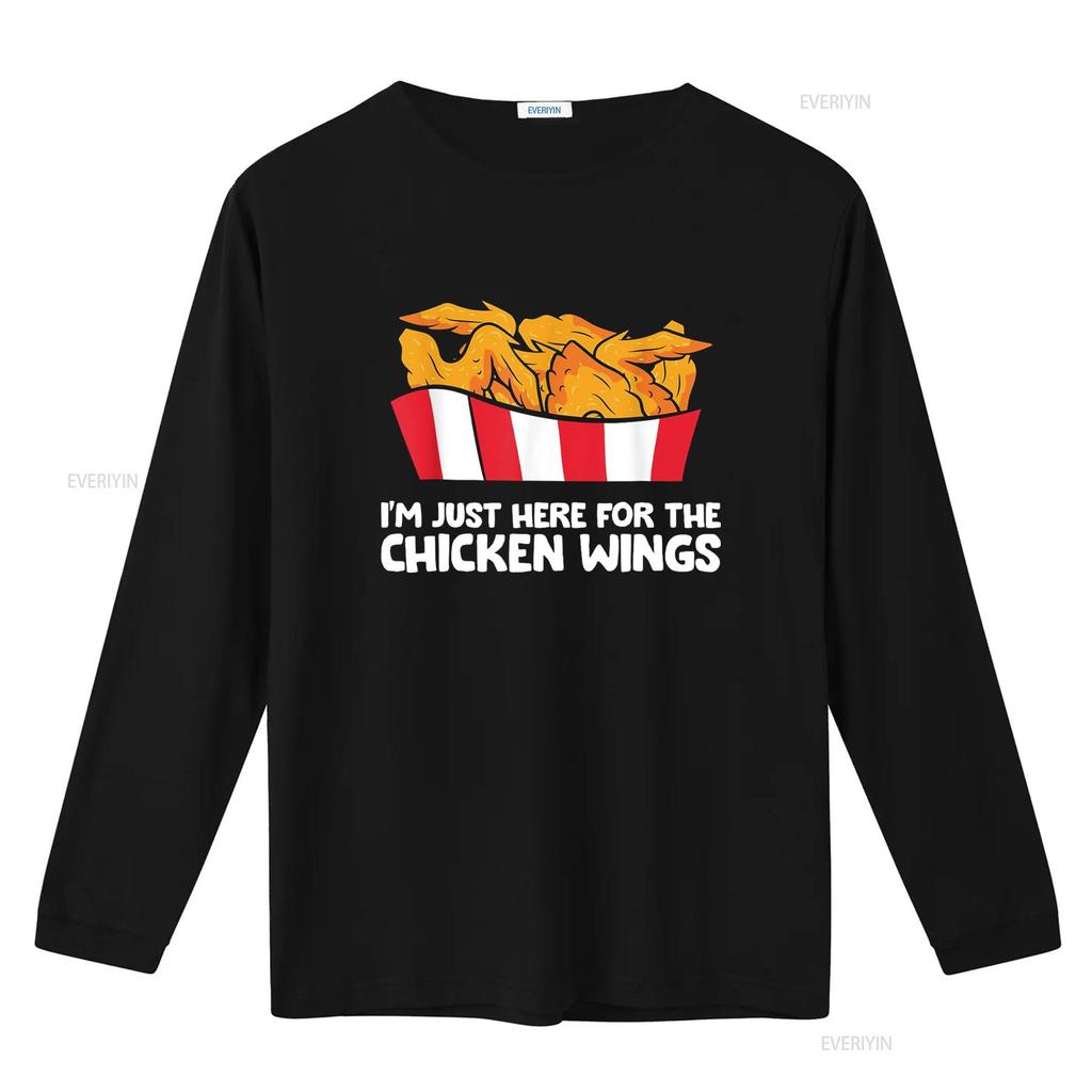 Chicken Wing Lover I m Just Here For The Wings T Shirt Black vintage Washed fashion Soft Slightly Stretched Breathable homme