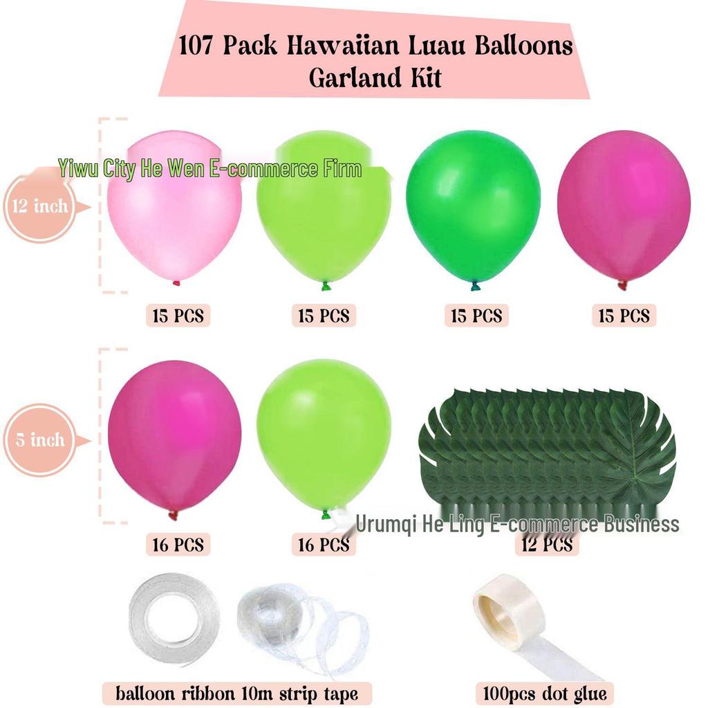 Pink Bow Mickey Mouse Balloon Garland Set for Girls' Birthday Party Decoration