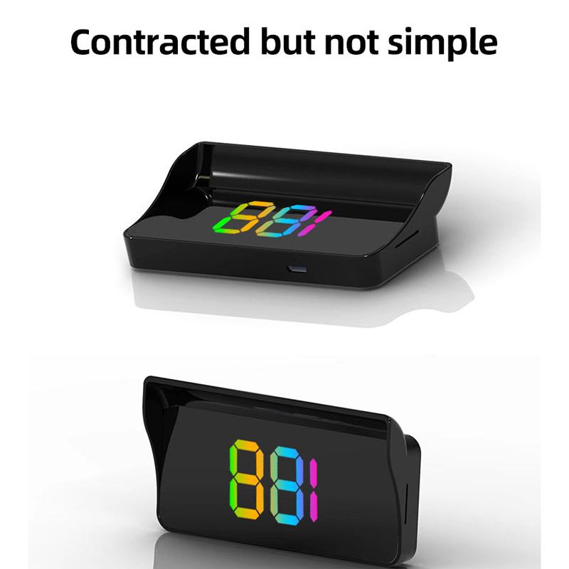 Car Windshield Projector Digital Speed Hud Colorful Speedometer Head Up Display Kmh Plug And Play Gps For Truck Vehicles