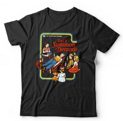 Let's Summon Demons Tshirt Unisex and Kids - Funny Cartoon Retro Vintage