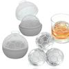2PCS Dust Cover Soccer Ice Cube Mold Silicone Ice Ball Maker Safe Football Ice Tray  Sport Party