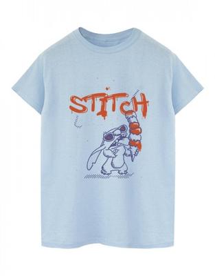 Womens/Ladies Lilo & Stitch Ice Cream Cotton Boyfriend T-Shirt