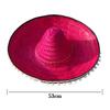 2025 Mexican Pompom Hat Hawaiian Style Straw Hat Halloween Cosplay Hat Wedding Costume Show Straw Wear Party Holiday Decorations