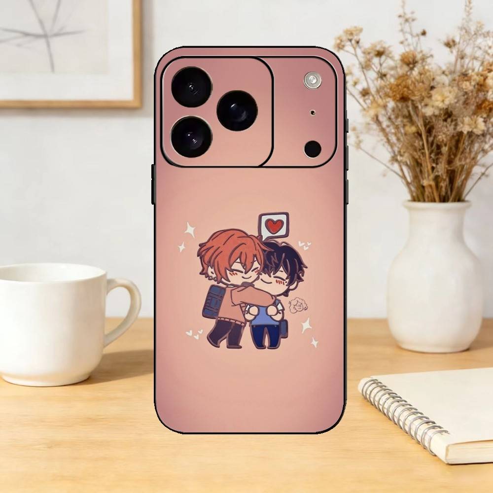 Sasaki To Miyano BL Phone Case Silicone Black Soft For IPhone 17,16,15,14,13,12,11,SE,Plus Pro Max
