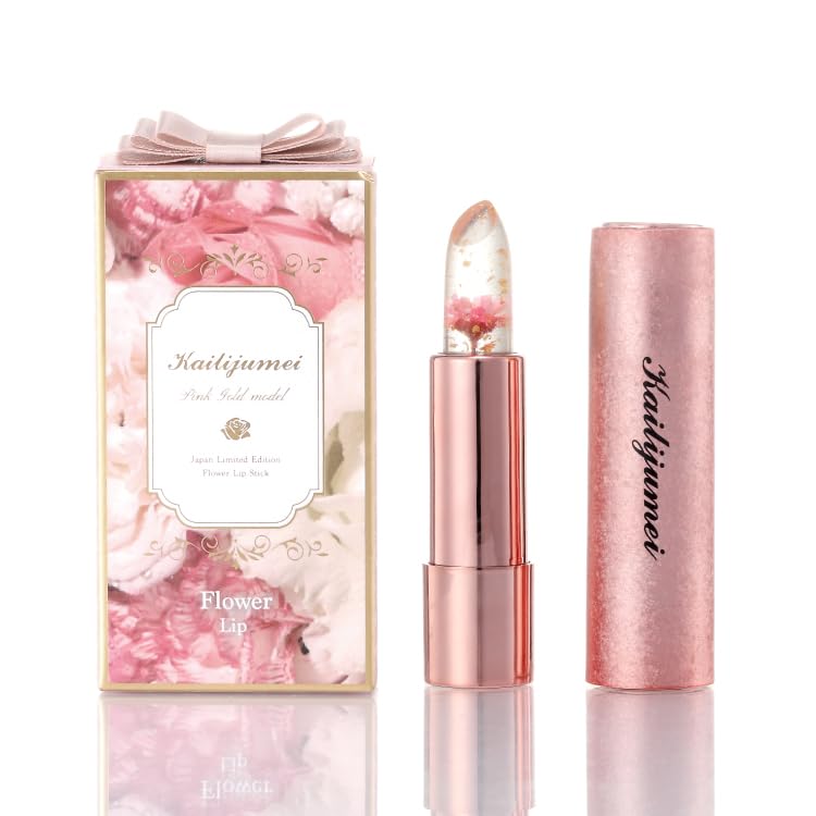 

Authentic Japanese Japanese Kailijumei authorized Lip Pink Gold Renewal Flower Bloom Kailijumei Authentic Tint Personalized Engraving Flower Lip Gift
