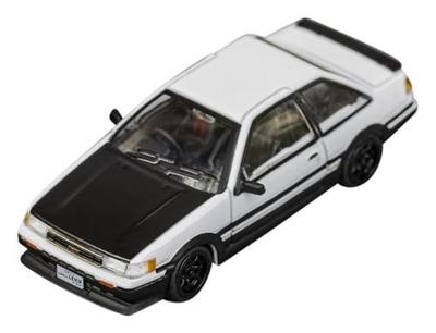 DIECASTTEAM Scale Toyota Corolla Levin Hood Finished Model 1/64 White/Black LL-009-145
