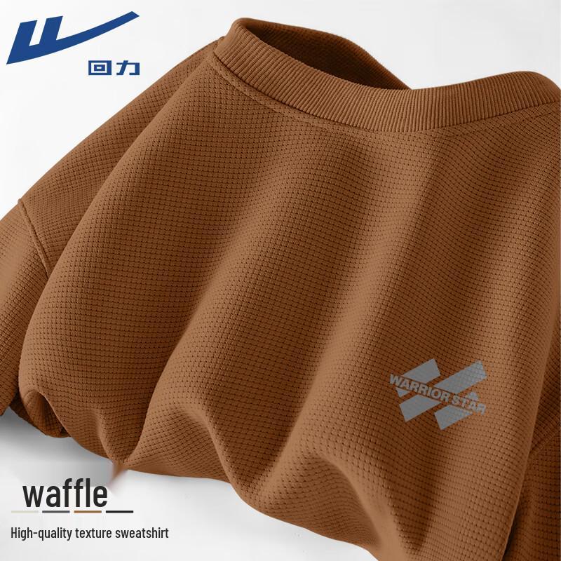 Warrior American Style Waffle Knit Crewneck Sweatshirt XL