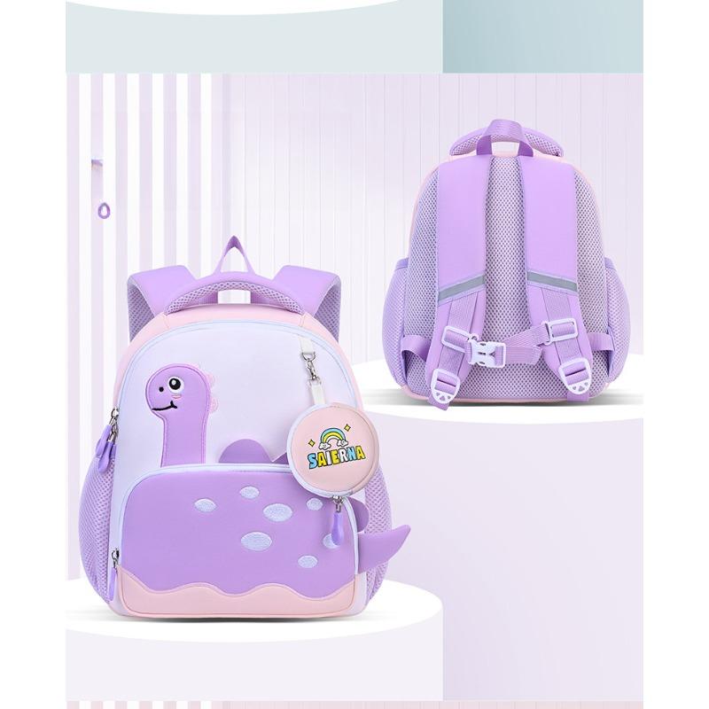 Kindergarten Schoolbag for Girls, Cute Dinosaur Diving Material, Large-capacity Children's Small Schoolbag