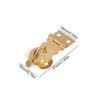 6pcs Catch Clasp Box Buckle with Screws Brass Clasp Durable Brass Padlock Hasp  Jewelry Box