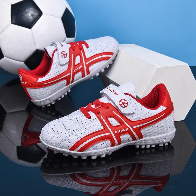 Velcro children's football shoes spiked broken nails boys' shoes girls' shoes elementary school students game training sports shoes