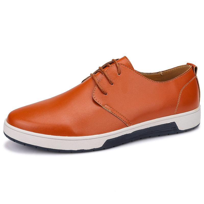 Herbst 2025 neue koreanische Version von Herrenschuhen aus schwarzem Kleinleder, trendige lässige Jugendschuhe, modische Fahrschuhe