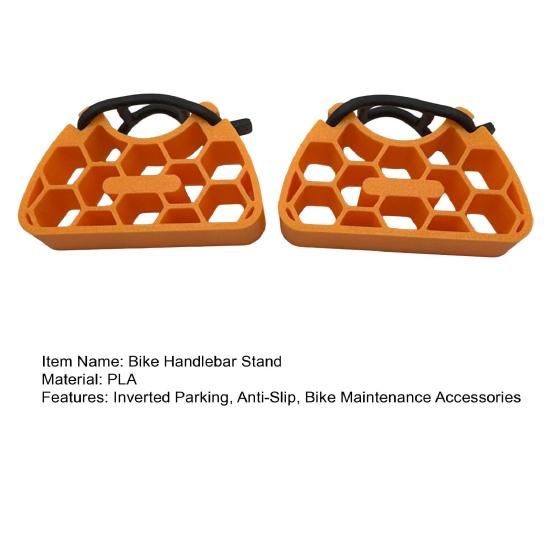 Yousheng 2Pcs Bicycle Repair Handlebar Stand Anti-Slip Inverted Parking Handlebar Support Mount Clip-on Stabilizer Holder Bike Maintenance
