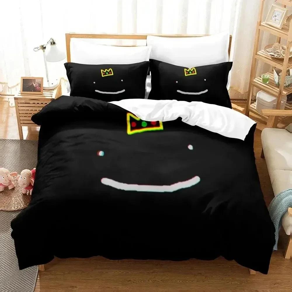 3D Print Anime Ranboo Printed Bed Set Duvet Cover Pillowcase Bedding Set Bed Linen Sheet Quilt Cover Full Queen King Size