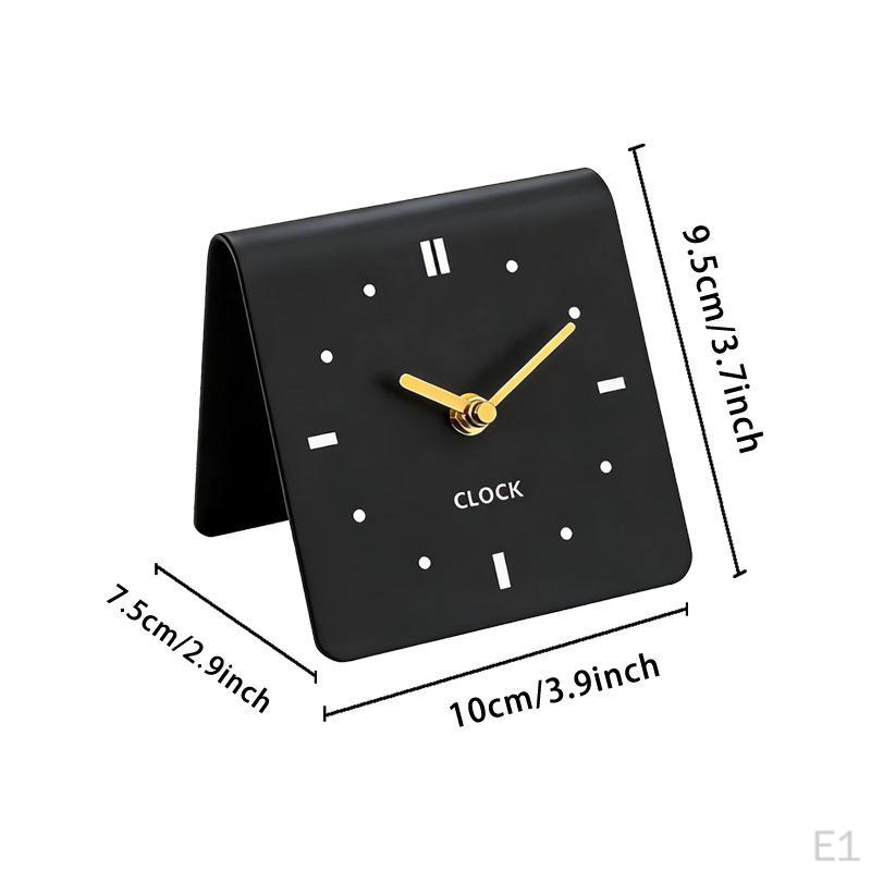 Acrylic Analog Table Clock, Silent, Decorative for Living Room Shelf