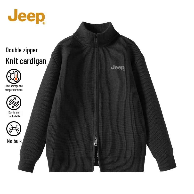 Jeep Men's Heavyweight Warm Knit Cardigan