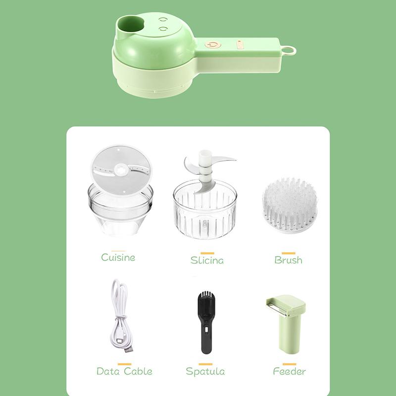 Garlic Chopper Electric Wireless Soft Handle Handheld Food Chopper for Home Kitchen Type1
