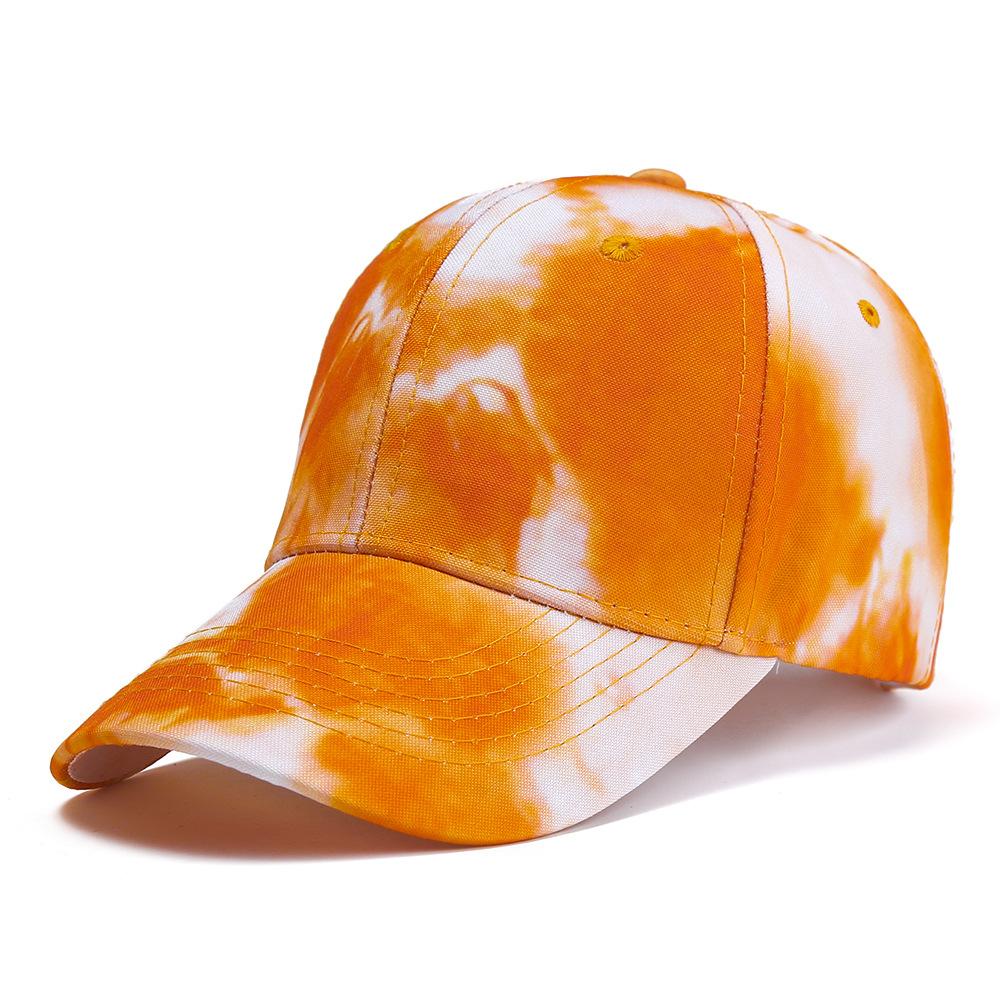 New Fashion Colorful Tie-Dye Baseball Cap Spring Men'S And Women'S Trend Lovers Hat Outdoor Sports Adjustable Sun Graffiti Bones