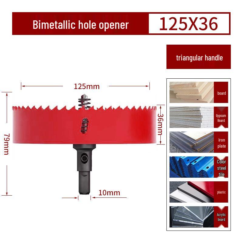 Bimetall-Lochsägebohrer für Holz, Gipskarton, PVC und Eisen