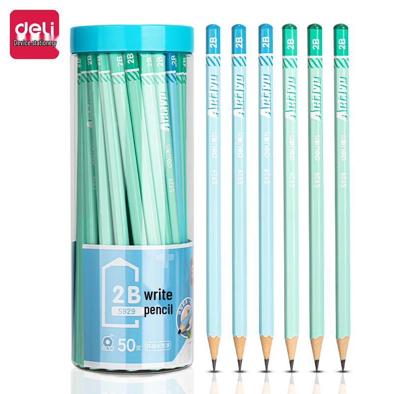 Deli S929 2B Pencils (50 Count) синий