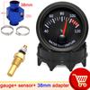 12v 52mm Car Water Temperature Gauge 40~120 ℃ With Water Temp Sensor 10mm Water Temp Joint Pipe 1/8NPT Sensor Adapter Car Racing