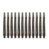 12Pcs Plastic Darts Shafts With Rings Clear Darts Stem 2BA Thread Throwing Fitting Darts Accessorys Easy To Grip