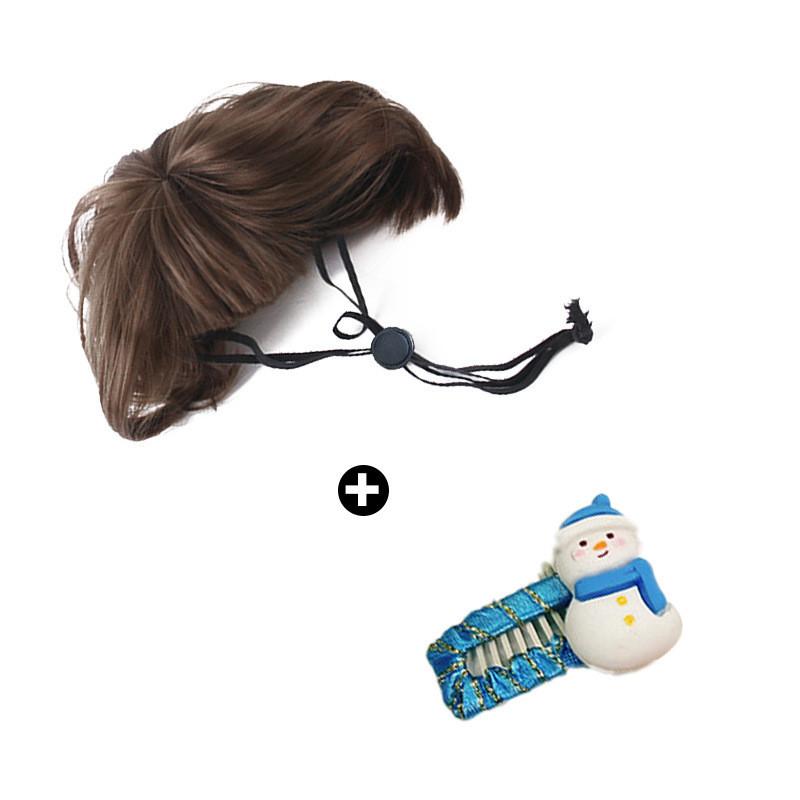 Christmas Charming Pet Costumes Featuring Cute Bobblehead Hair Clips Scarves And