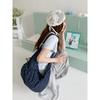 Early spring new small fresh polka dot messenger bag wrinkled croissant bag niche design shoulder bag women