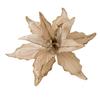 Glitter Christmas Poinsettia Flower 28cm Handmade Merry Christmas Decoration Realistic Artificil Xmas Tree Hanging Flower