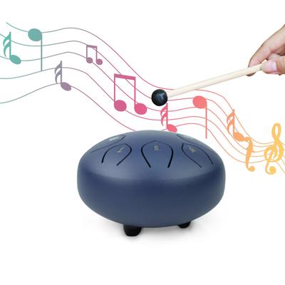 6 zoll Stahl Zunge Trommel 8 Notizen Regen Trommel Tragbare Percussion Instrument mit Trommel Schlägel für
