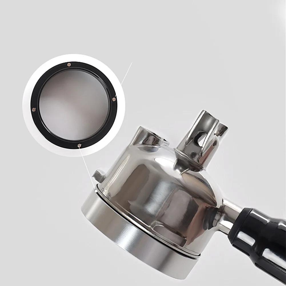 1pc Espresso Accessories 49MM Tamper For Coffee Coffee Floor Basket Brew Filter Aluminum Dosing Ring Coffeeware