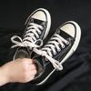 Thick-soled 1970 high-top canvas shoes women's versatile student cloth shoes 2025 new retro Harajuku board shoes white shoes