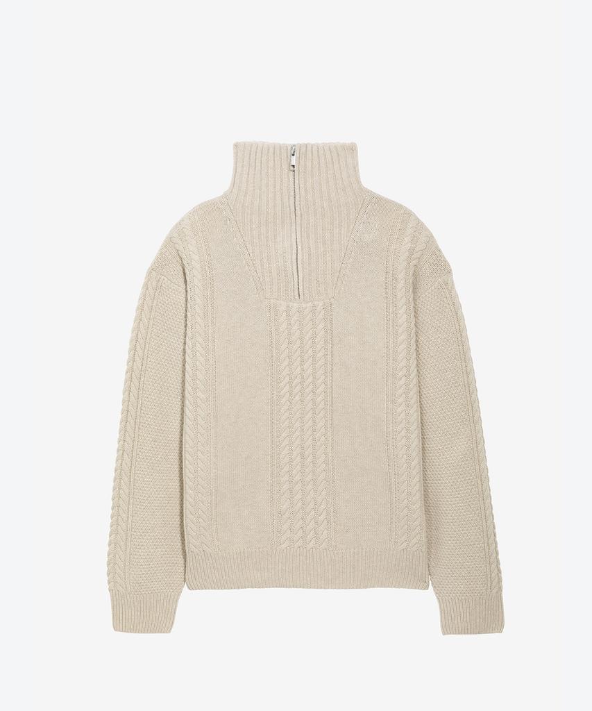 Aigle Men'S Cable Knit Sweater Aiw25Mkni005Sab