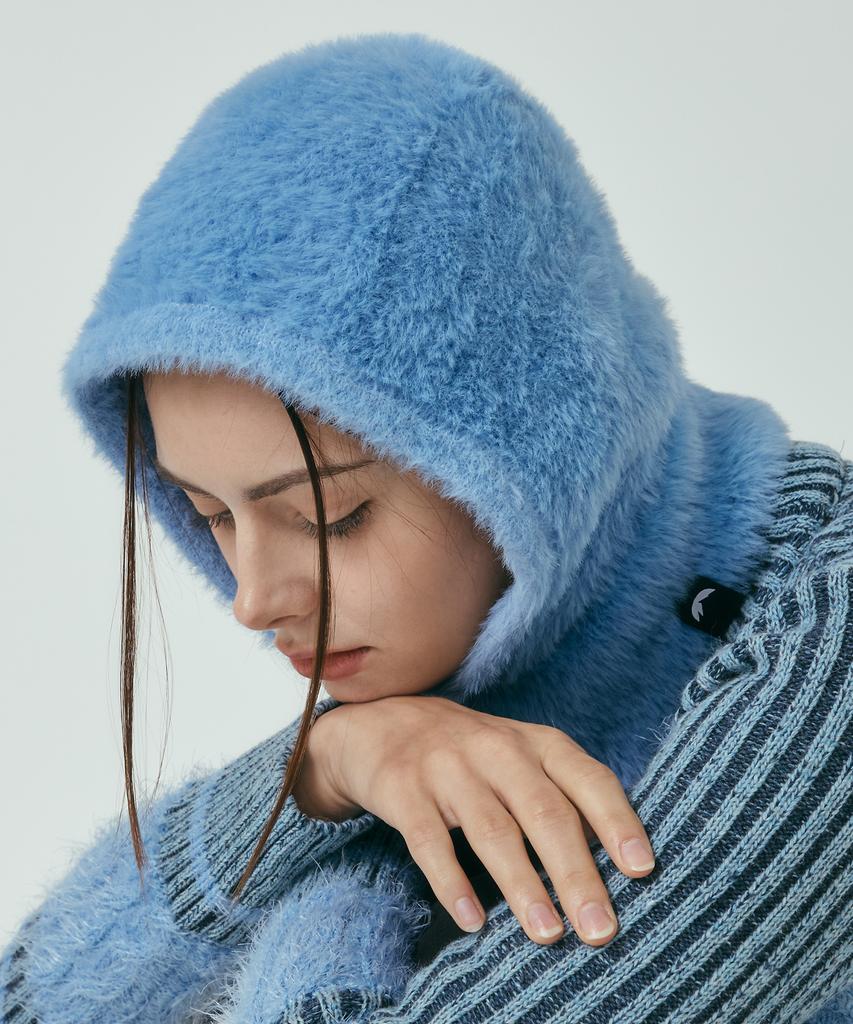 Sanlo [Unisex] Fluffy Fleece Balaclava - Sky Blue