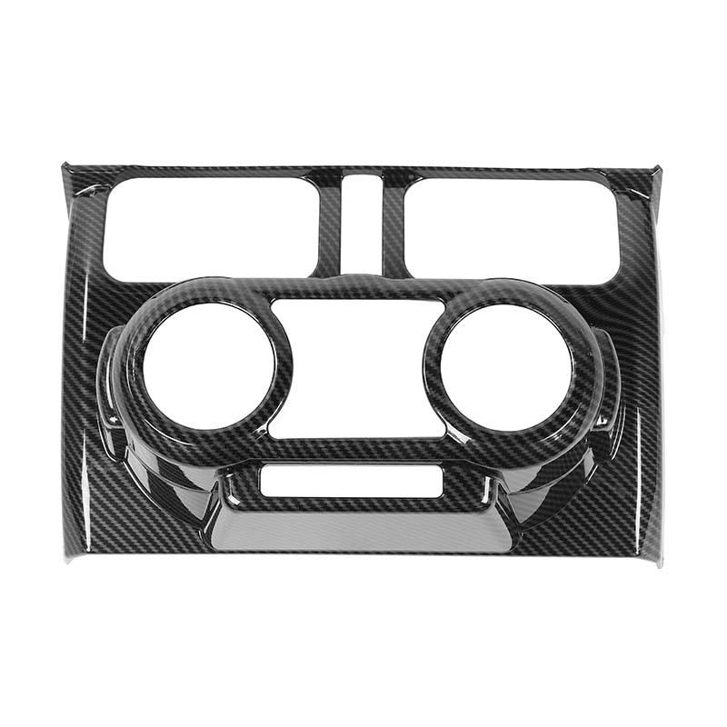 

Панель управления кондиционером автомобиля ABS, декоративные наклейки, панель для Suzuki Jimny 2019 года, аксессуары для интерьера с принтом из углеродного волокна углеродного волокна черного